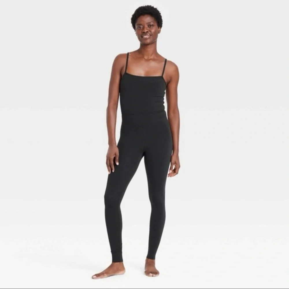 NWT ALL IN MOTION Women’s everyday soft active jumpsuits black sz XS S M L XL✨ - Picture 1 of 10